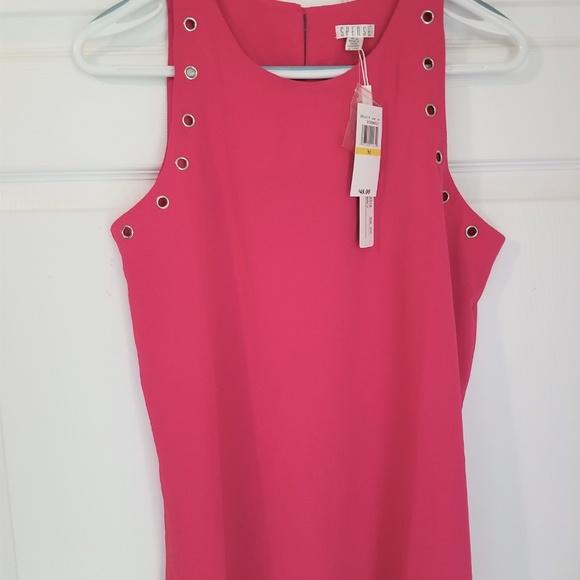 Spense Sleeveless Blouse NWT Medium Pink Stretch - Picture 2 of 6
